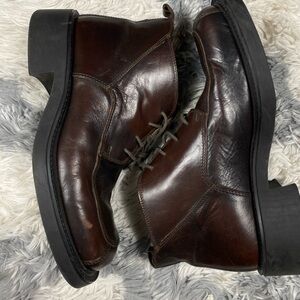 Y2K SKECHERS Vintage Leather Lace Up Chukka Boots Brown Size 7 Made In Italy